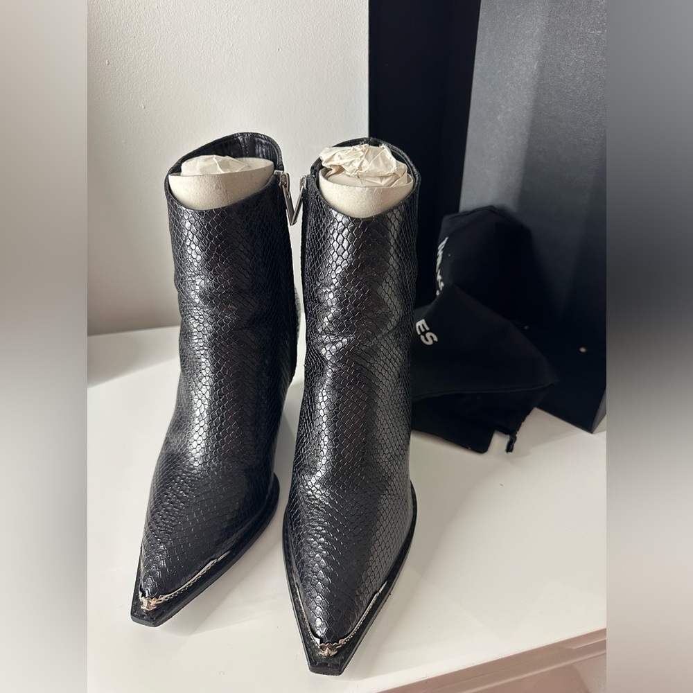 The Kooples lizard leather boots 38